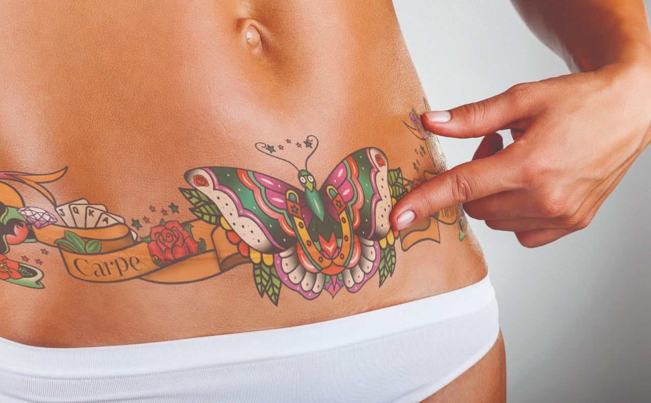 Carpe Diem Abdominal/Mastectomy Tattoo
