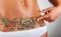 tummy tuck temporary tattoo scar cover-up DIEP flap breast reconstruction abdominoplasty c-section