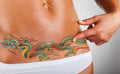 tummy tuck temporary tattoo scar cover-up DIEP flap breast reconstruction abdominoplasty c-section