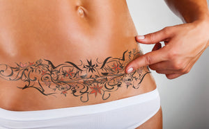 tummy tuck temporary tattoo scar cover-up DIEP flap breast reconstruction abdominoplasty c-section