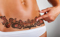 tummy tuck temporary tattoo scar cover-up DIEP flap breast reconstruction abdominoplasty c-section
